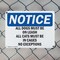Signmission All Dogs Must Be On Leash All Cats Must, 10 in W x Rectangle, Plastic OS-2PACK-NS-P-710-L-10101 - alternate 3